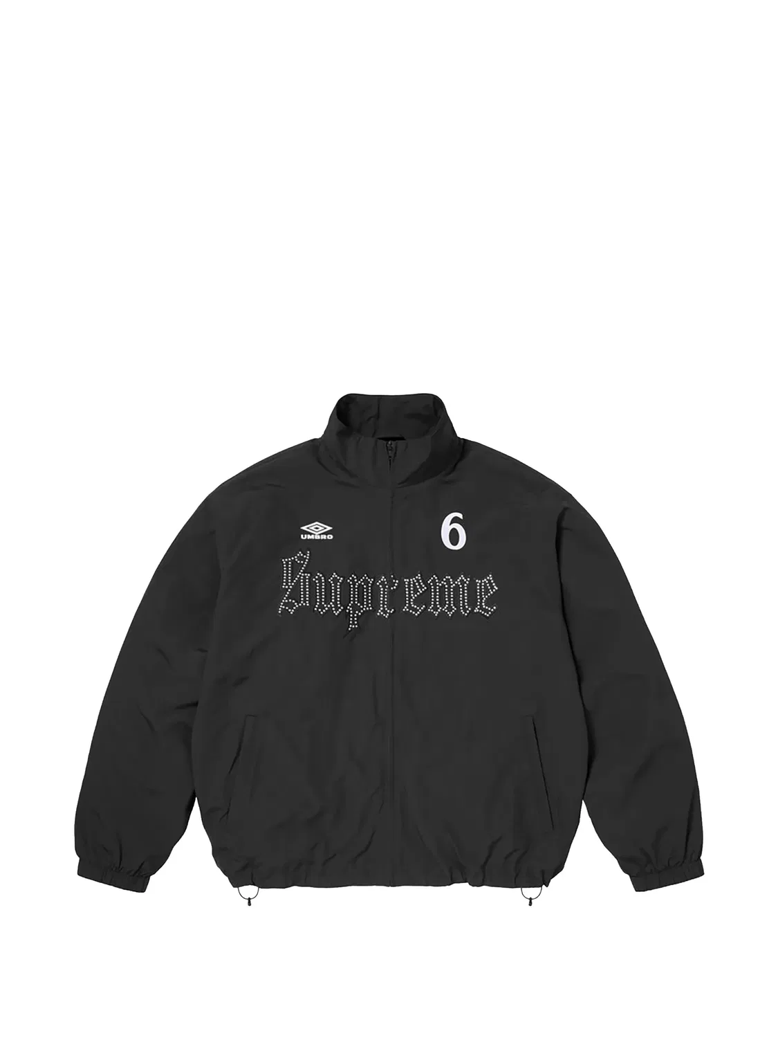 Куртка со стразами из коллаборации с Umbro Supreme, черный