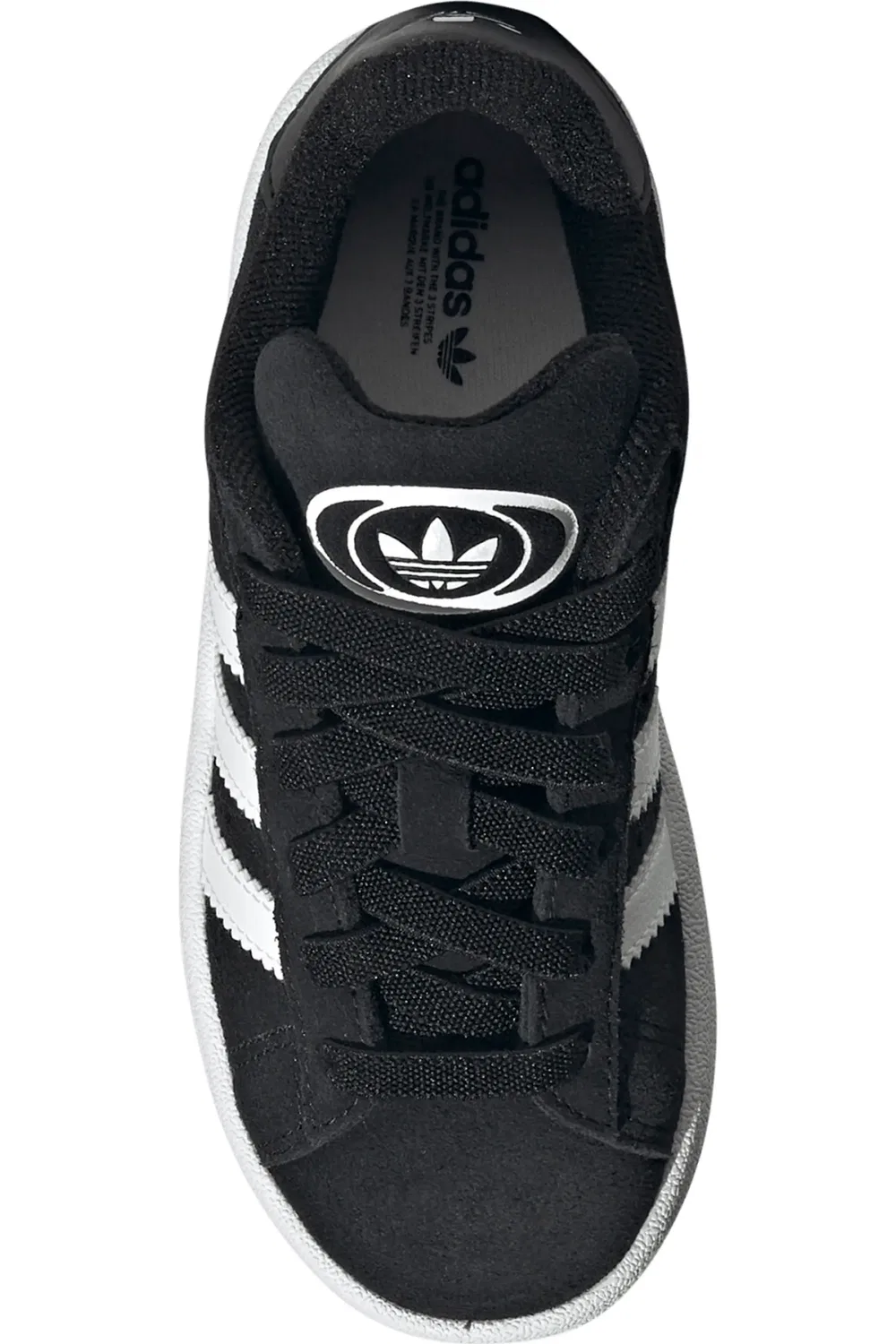 Кроссовки детские Campus 00s adidas, Black/White/Gum — фото 4