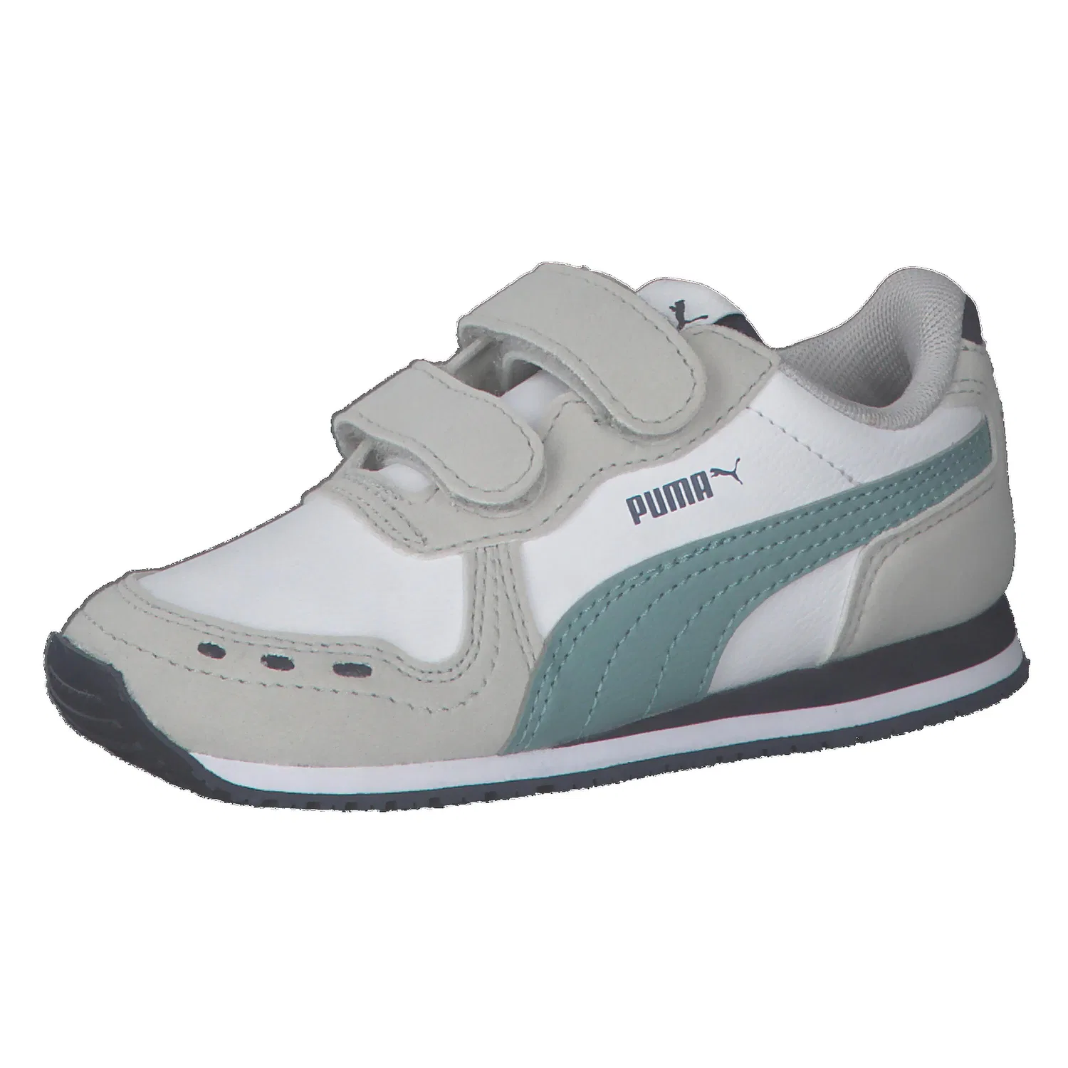 Детские кроссовки с принтом Cabana Racer Puma, Weiß Konigsblau Navyblau