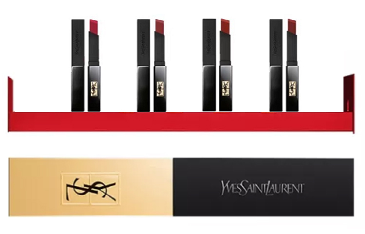 

SAINT LAURENT Маленький черный полосатый бокс набор из 4 штук лимитированная коллекция подарочный бокс подарок на день рождения для девушки