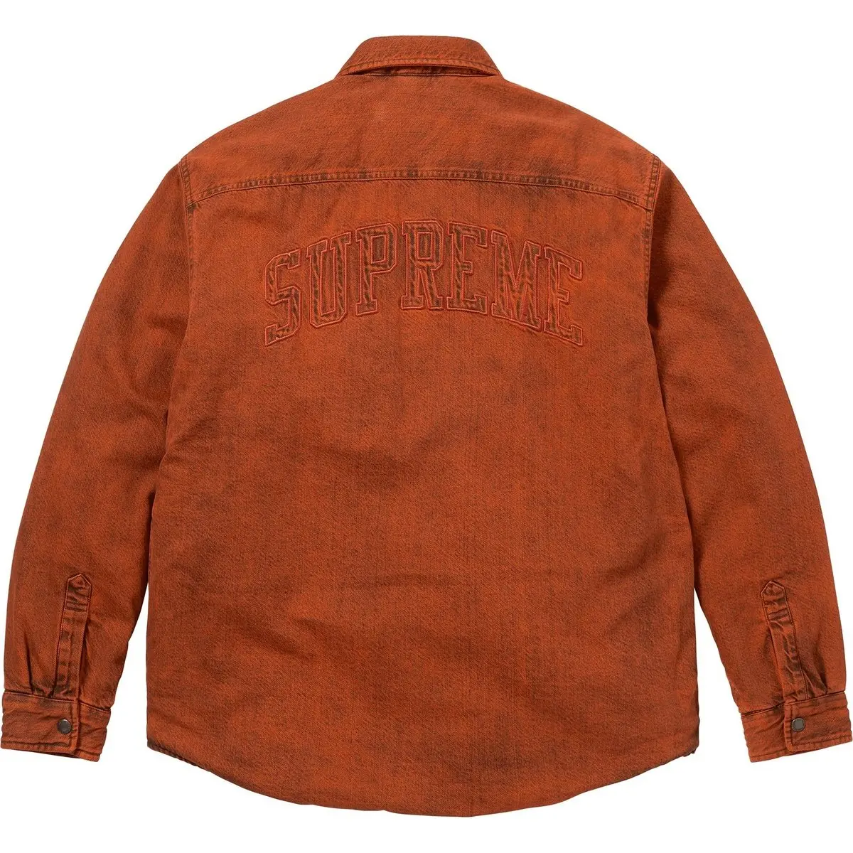 Рабочая рубашка с подкладкой из искусственной овчины Supreme, оранжевый — фото 3