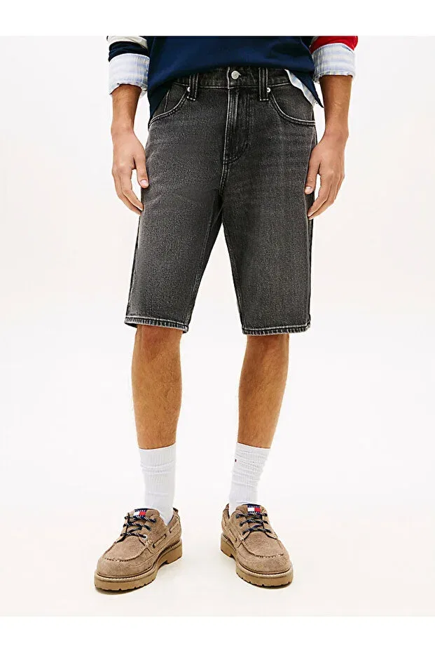 Мужские шорты с принтом Tommy Hilfiger, Black — фото 2