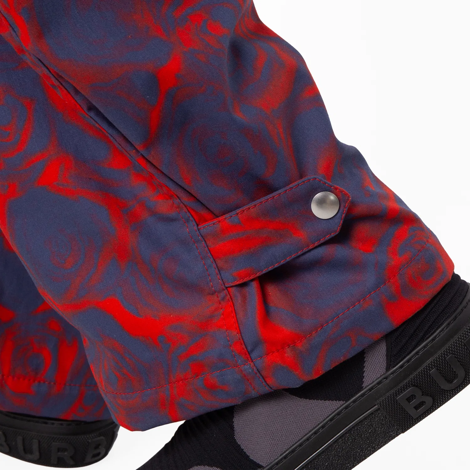 Брюки хлопковые с принтом Rose Print Cotton Trousers Burberry, Pillar Ip Pattern — фото 3