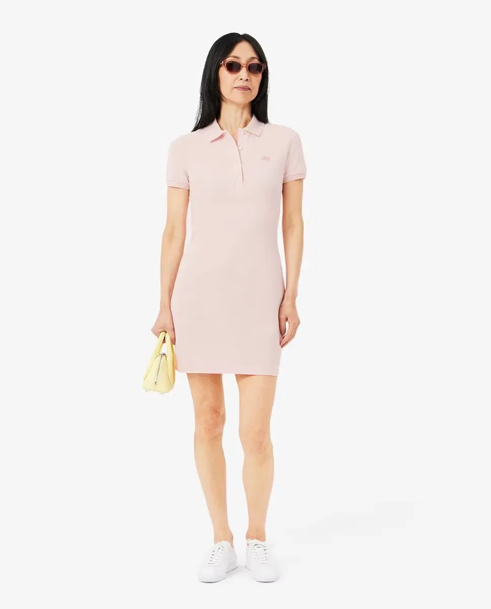 Платье Lacoste Rosa из хлопка с коротким рукавом