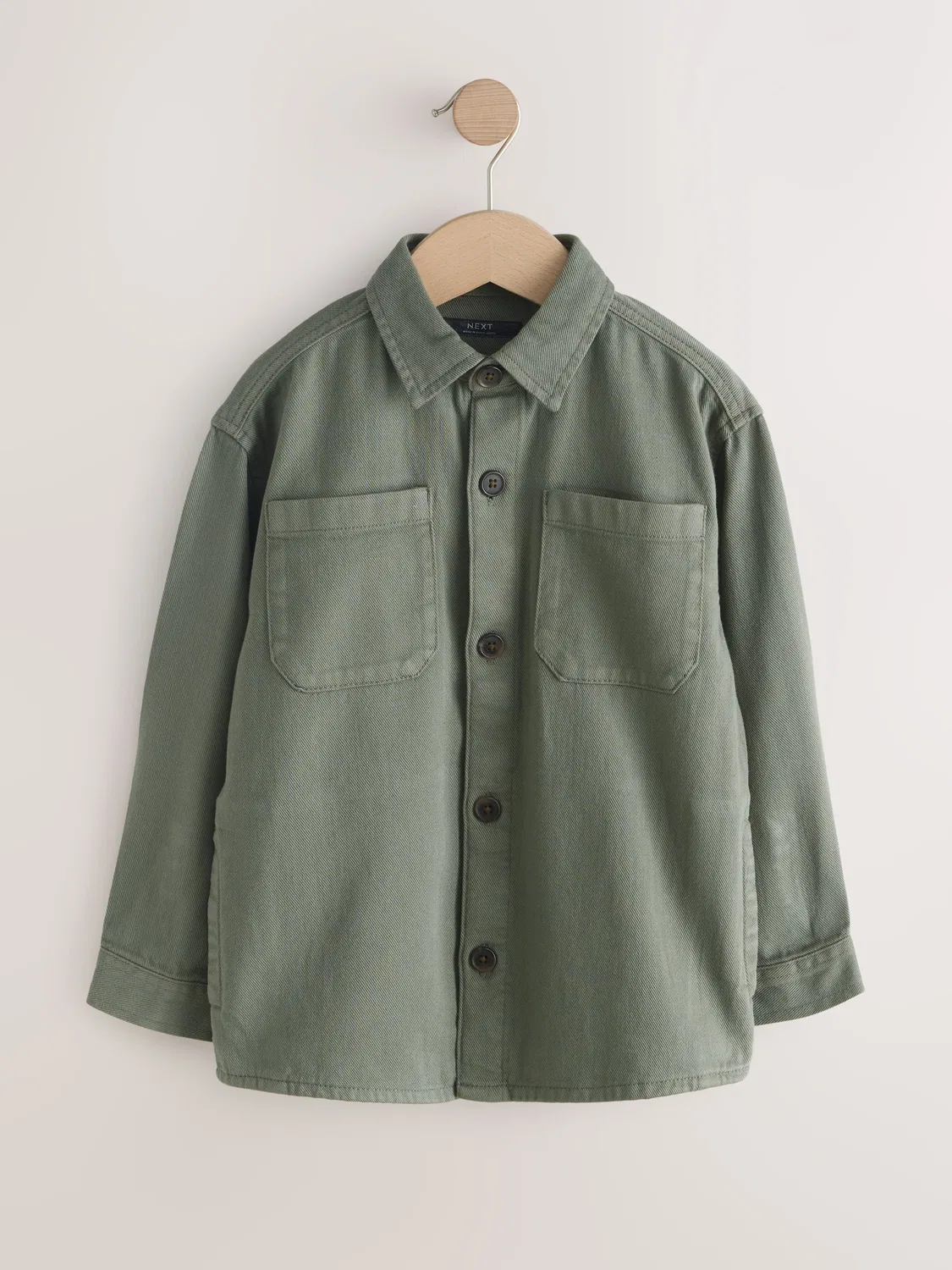 Рубашка-овершерт утилитарная, Canvas Overshirt Next, хаки — фото 4