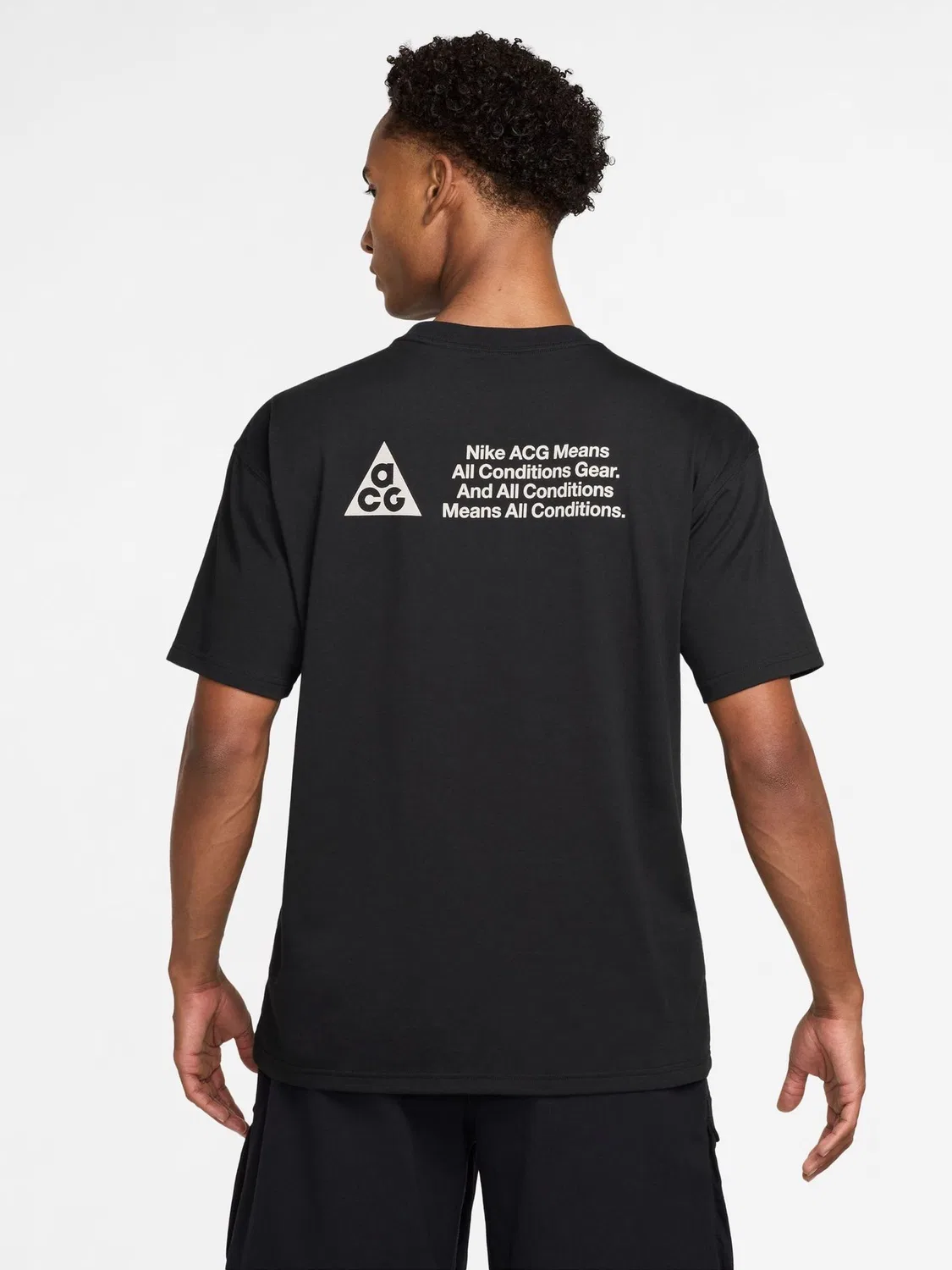Футболка Nike ACG Dri-FIT с принтом, черный