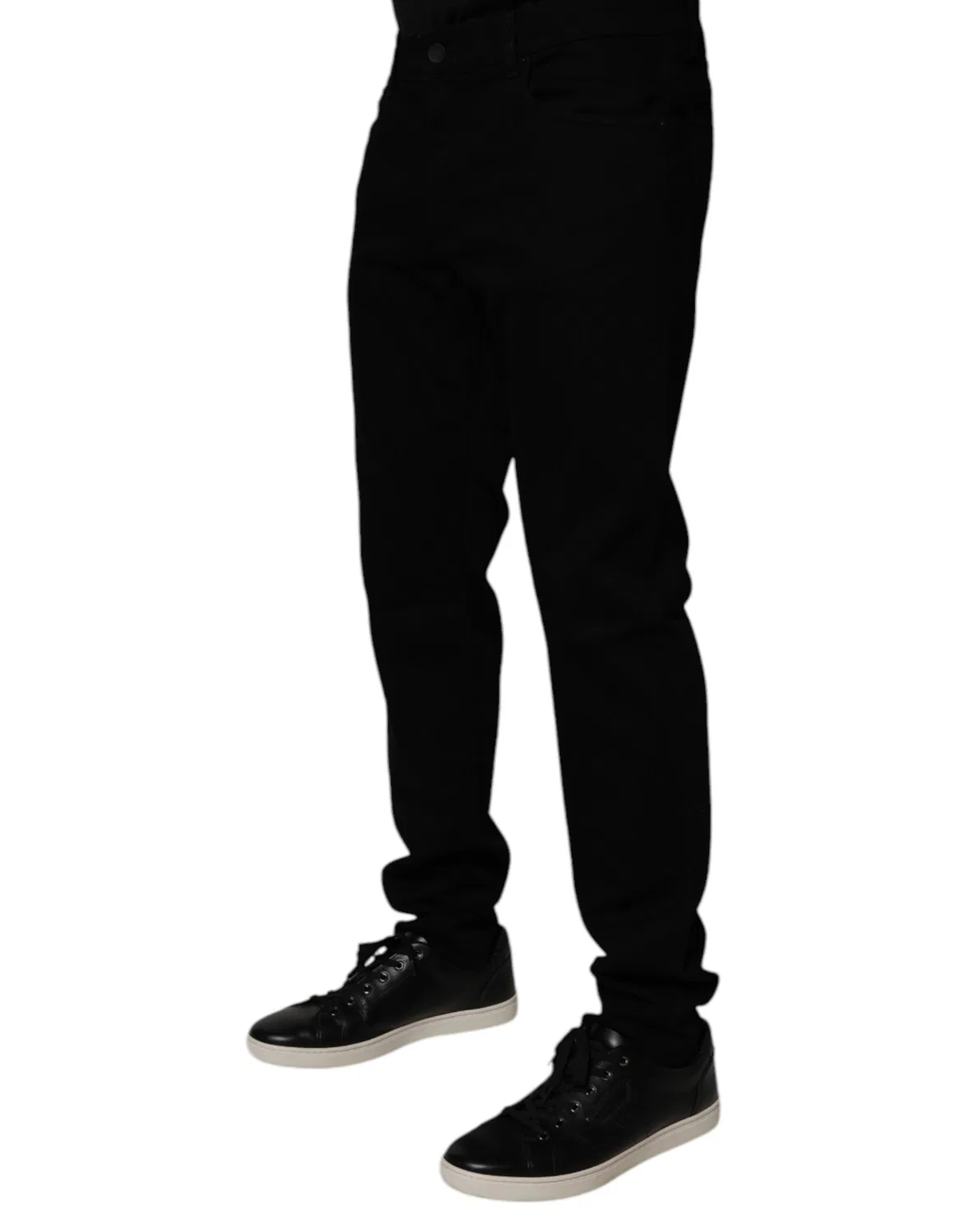 Мужские джинсы-скинни с логотипом Skinny Jeans Dolce & Gabbana, черный — фото 3