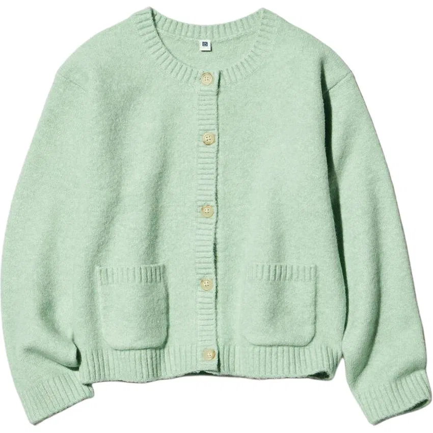 Детский свитер с круглым вырезом Verdant Green UNIQLO