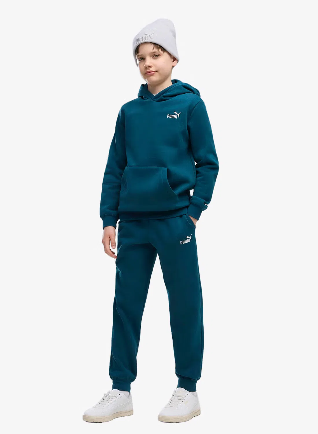 Штаны с логотипом Youth Essential No. 1 Logo Puma, темно-синий — фото 3