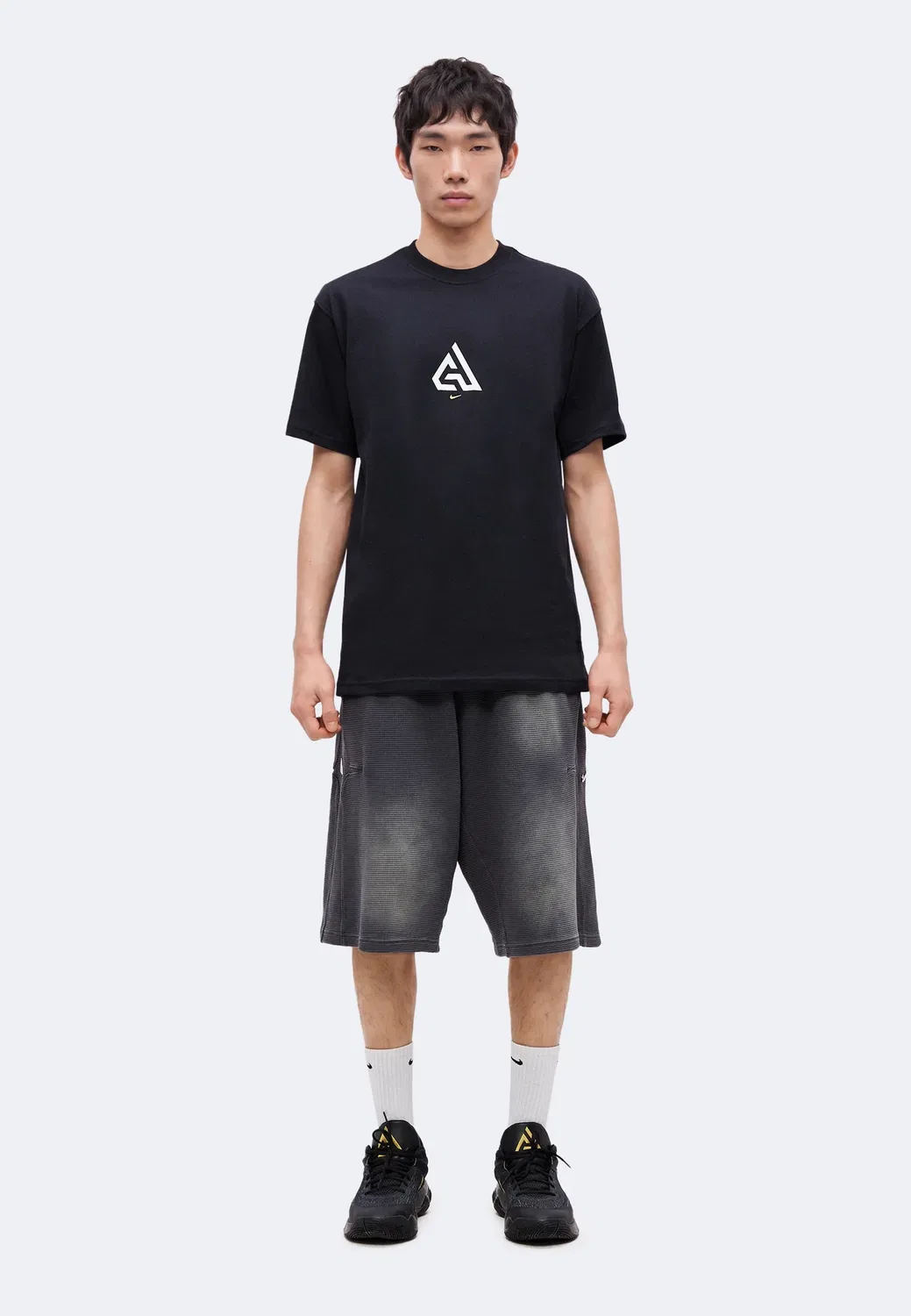 Футболка Giannis tee m90 summit - с принтом Nike Performance, Black — фото 2
