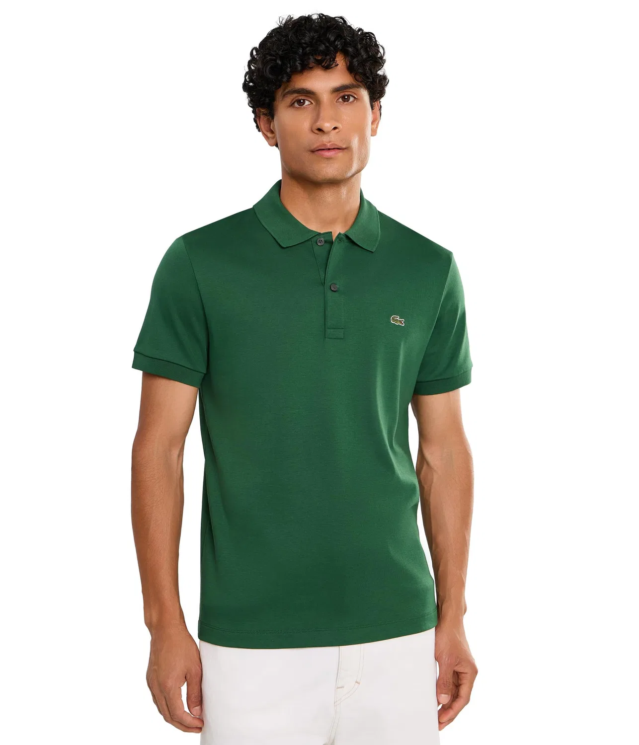 Поло из хлопка пима стандартного кроя Lacoste, Green