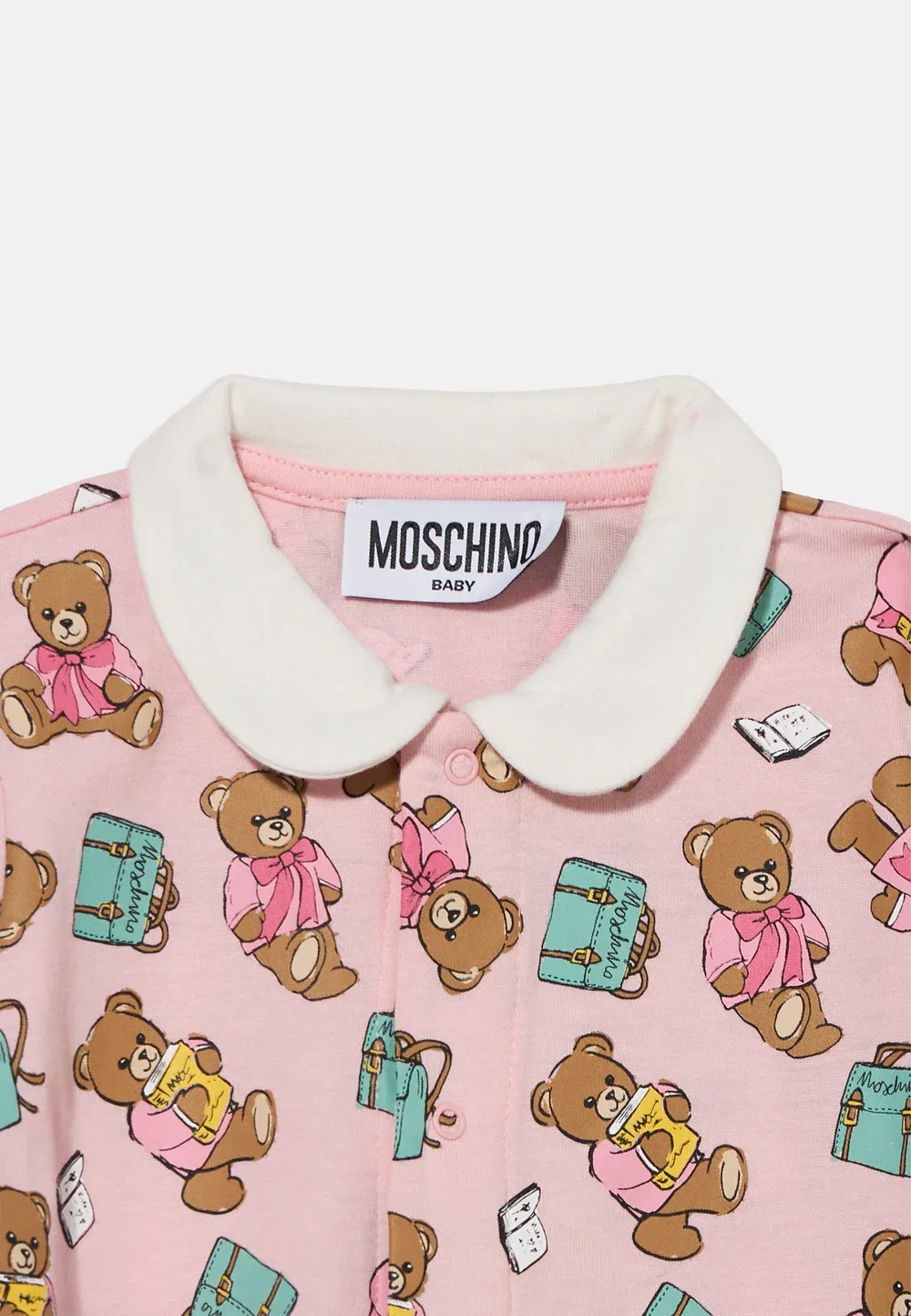 Подарочный набор из 2 комбинезонов для малыша Moschino, Light Pink — фото 4