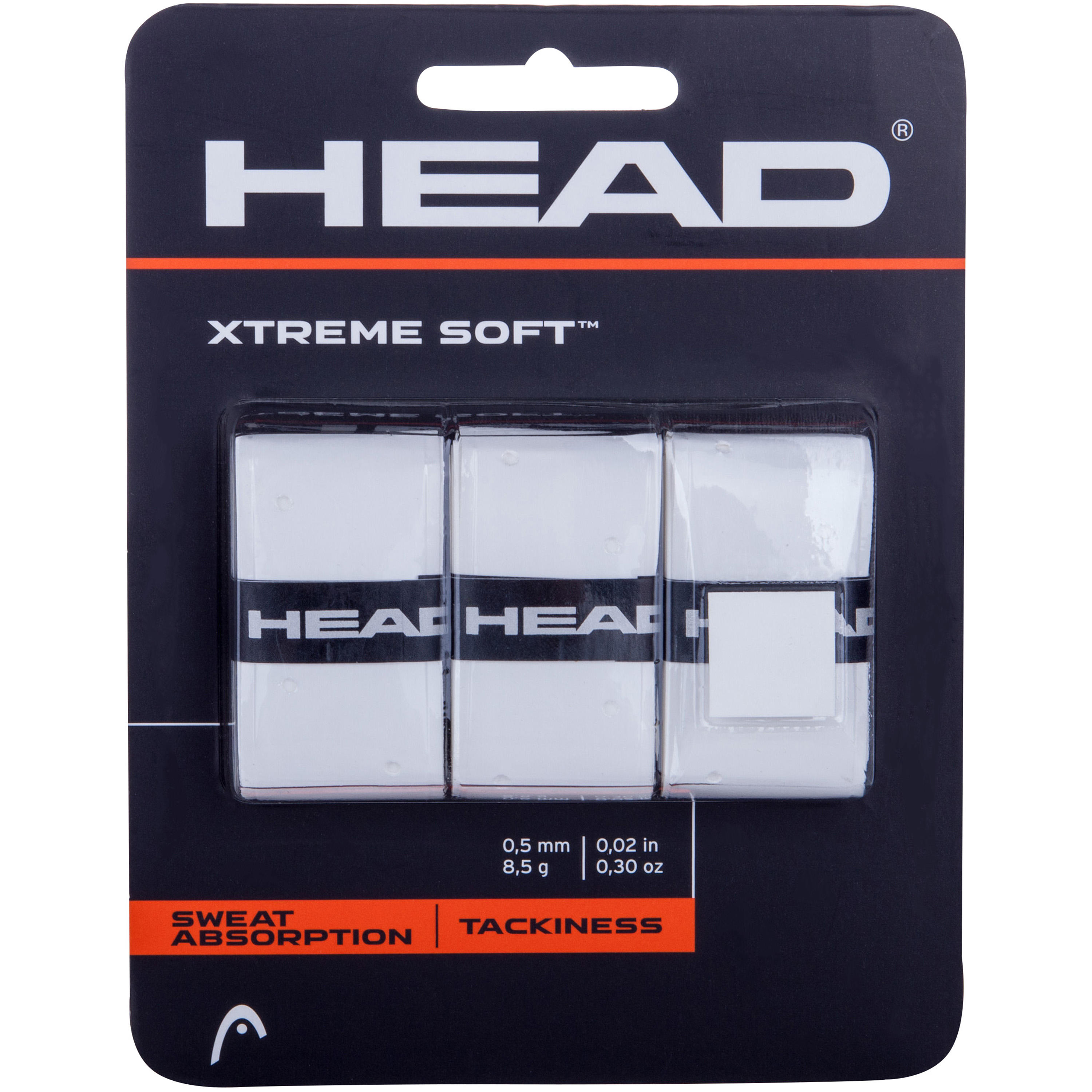 Лента для хвата теннисной ракетки Overgrip Xtreme Soft белая HEAD - фото