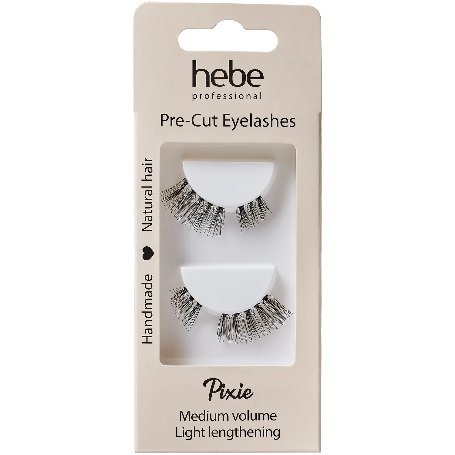 

Hebe Professional Pixie многоразовые натуральные ресницы, 1 упаковка