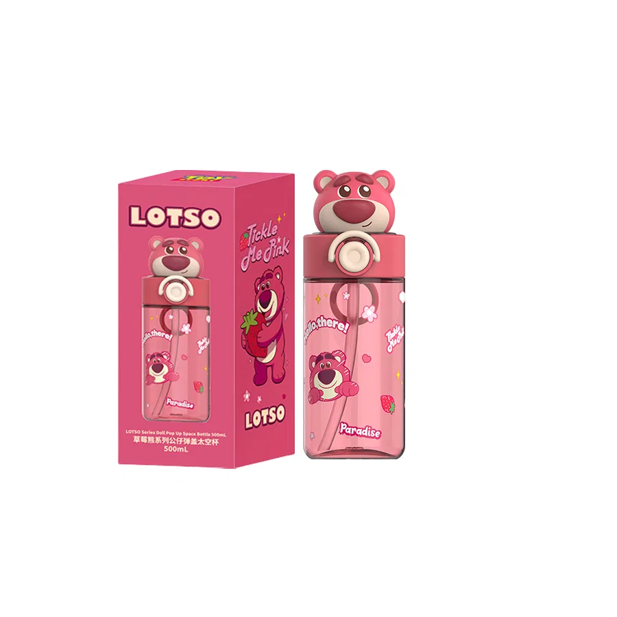 Детская бутылка для воды с крышкой, 500 мл, Disney, Lotso, , Blue — фото 3
