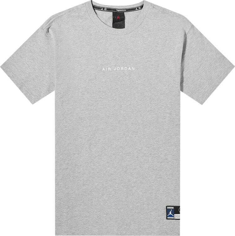 Топ Air Jordan x Fragment Lifestyle Top 'Dark Grey Heather/Navy/Sport Royal/White', серый