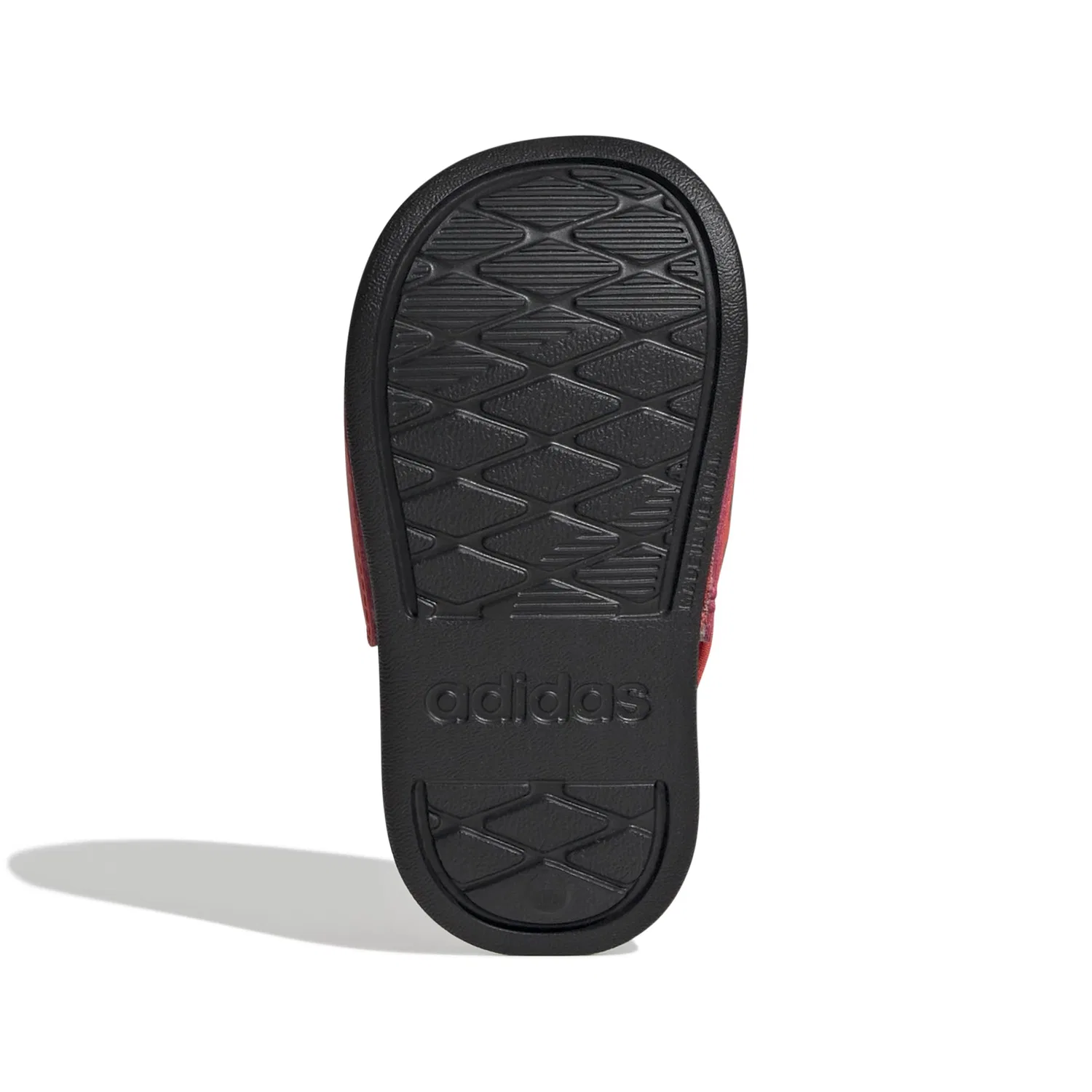 Детские шлепанцы для мальчиков с полосками Adilette Estrap Adidas, Light Red Black Black — фото 4