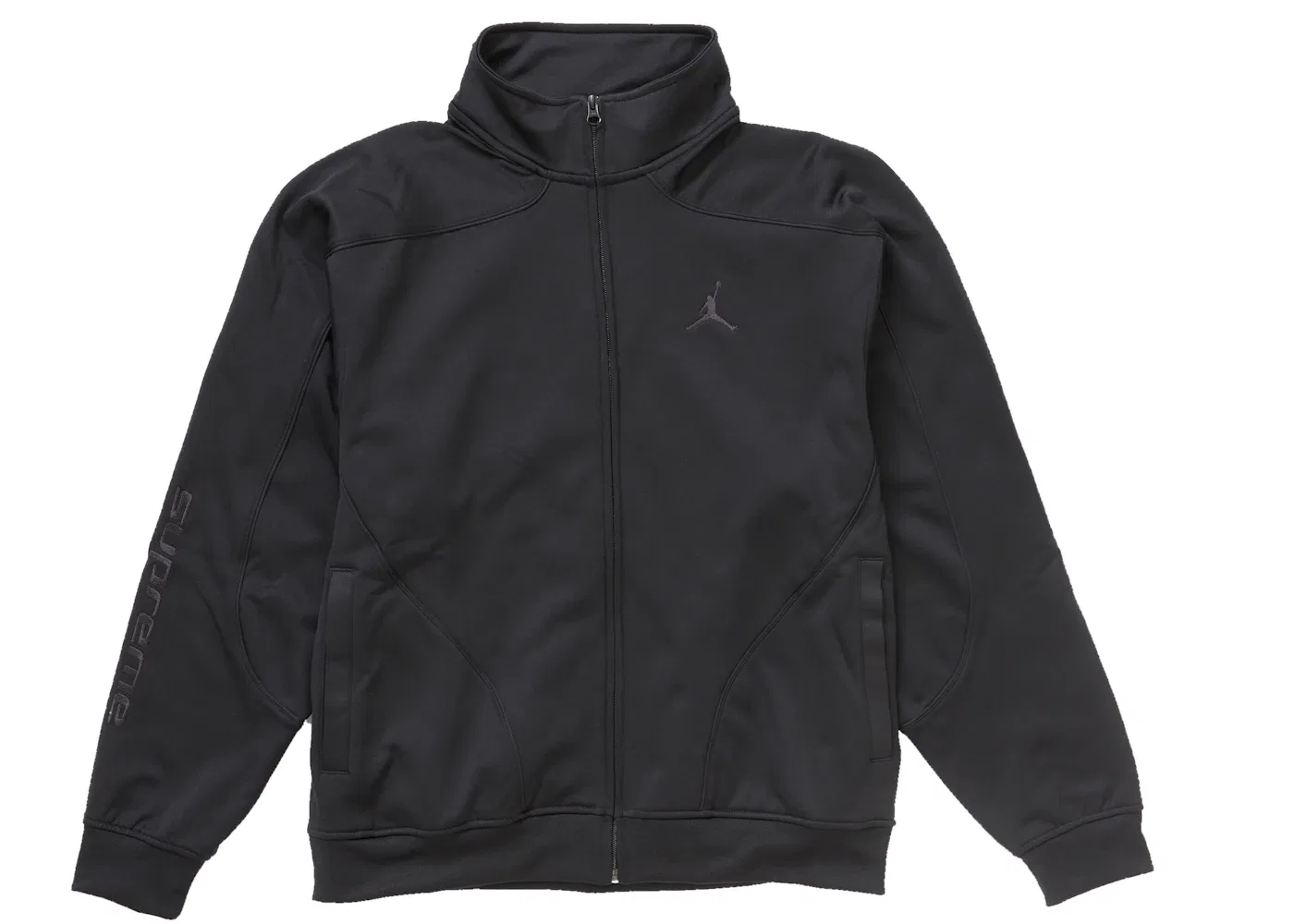Мужская куртка-бомбер с принтом Supreme Jordan Tricot Track Jacket Supreme, Black
