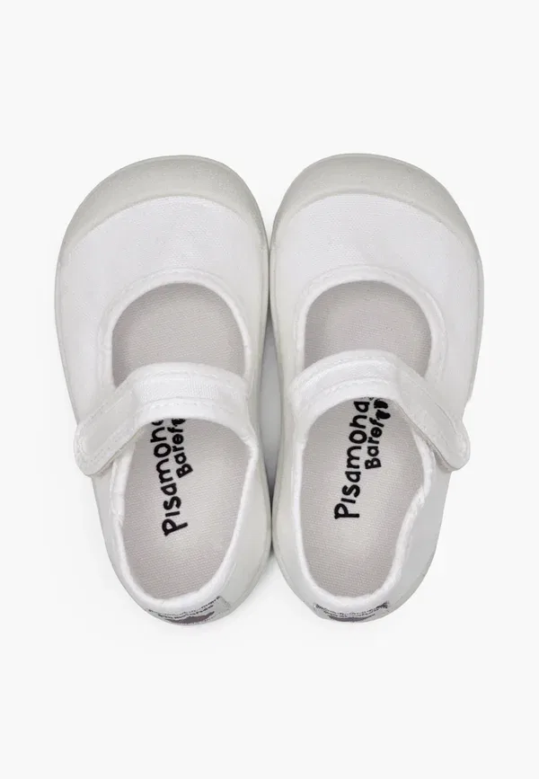 Туфли на липучке Baby shoes Pisamonas, White, белый — фото 3