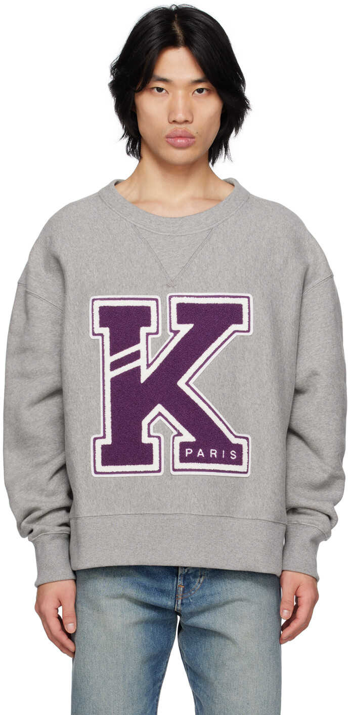 

Серый свитшот Kenzo Paris Varsity