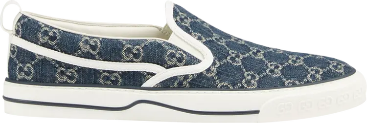 

Кроссовки Gucci Tennis 1977 Slip-On Denim, синий