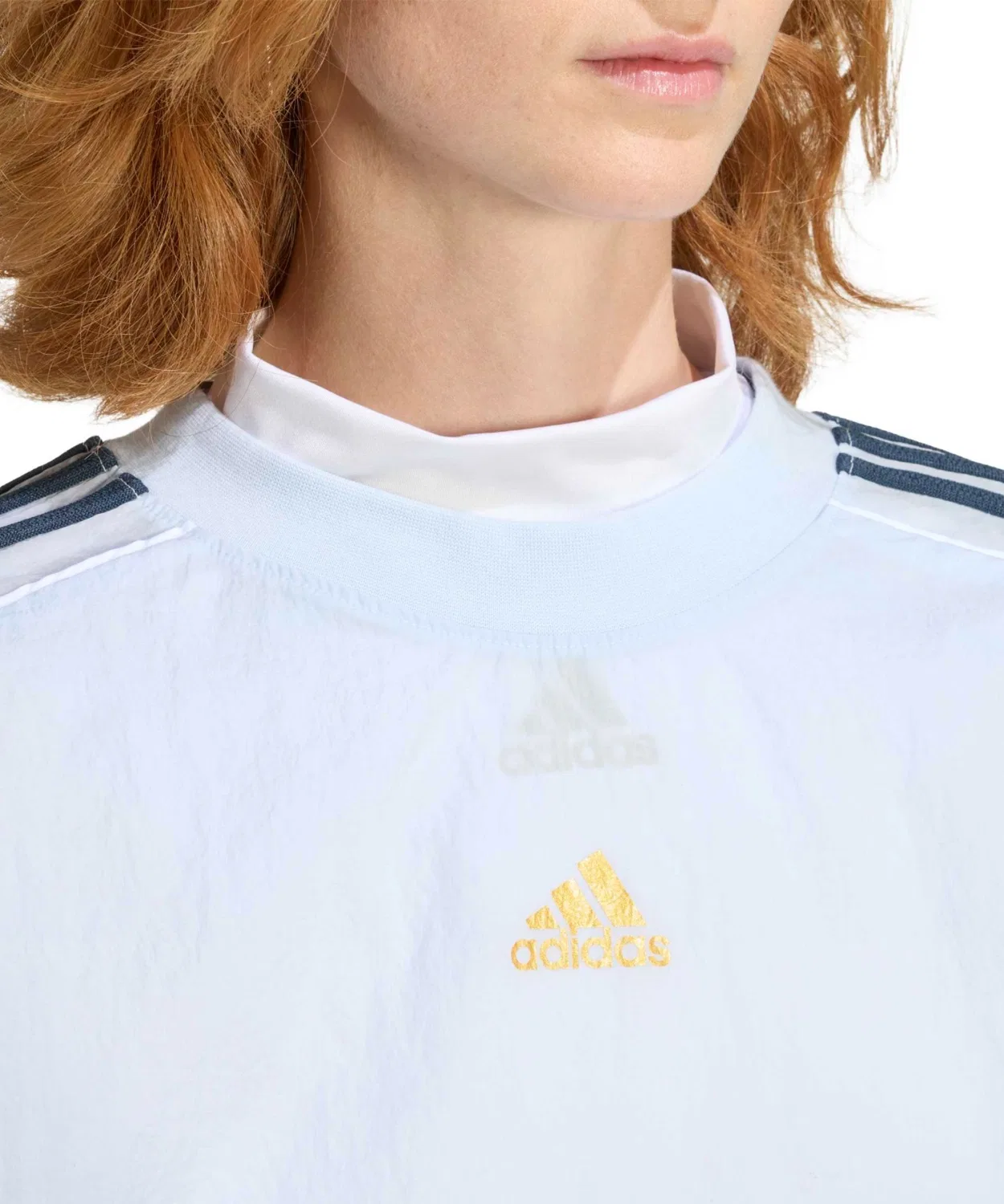 Женский свитшот свободного кроя с принтом Teamgeist 2.0 Adidas, Blue — фото 3