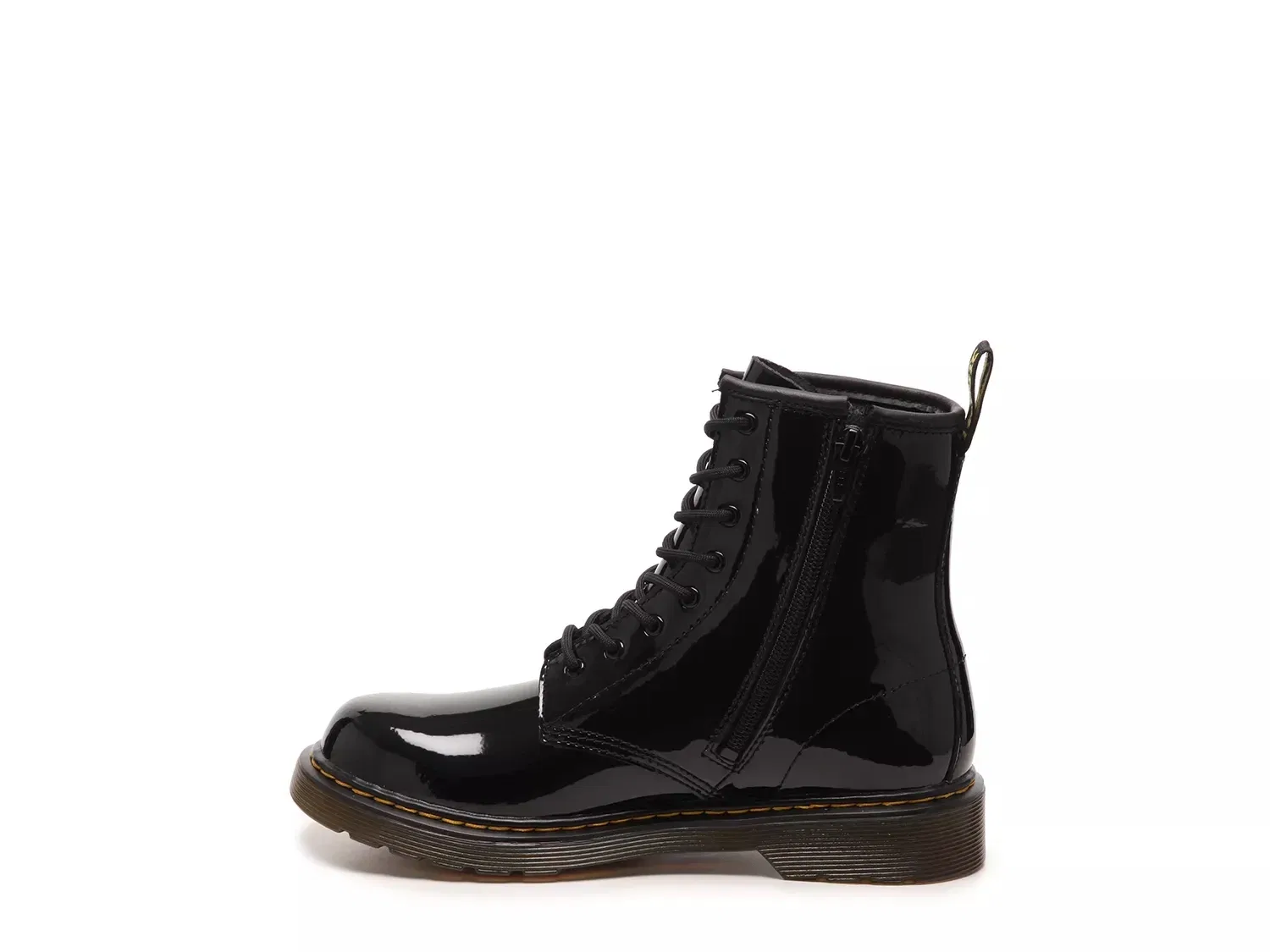 Ботинки Dr. Martens 1460 8-eye детские, лакированная кожа, Black — фото 3