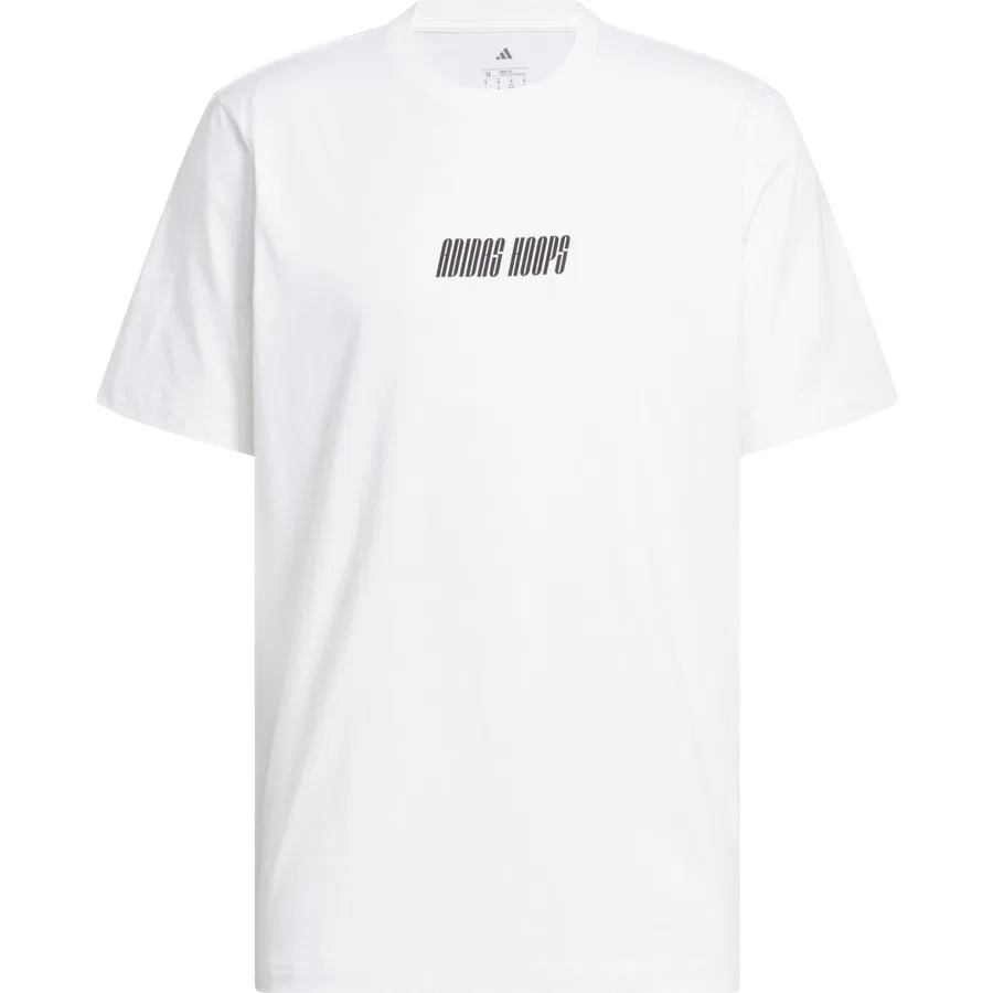 Футболка с принтом adidas Hoops Graphic Tee, Белый — фото 3