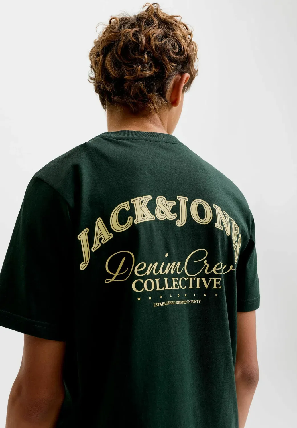 Футболка с принтом Jjebrandes backp relaxed tee ss sn jnr - print t-shirt Jack & Jones Junior, Scarab — фото 3