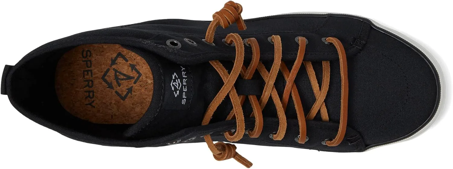 Мужские высокие кеды Sperry Crest Seacycled, черный — фото 2