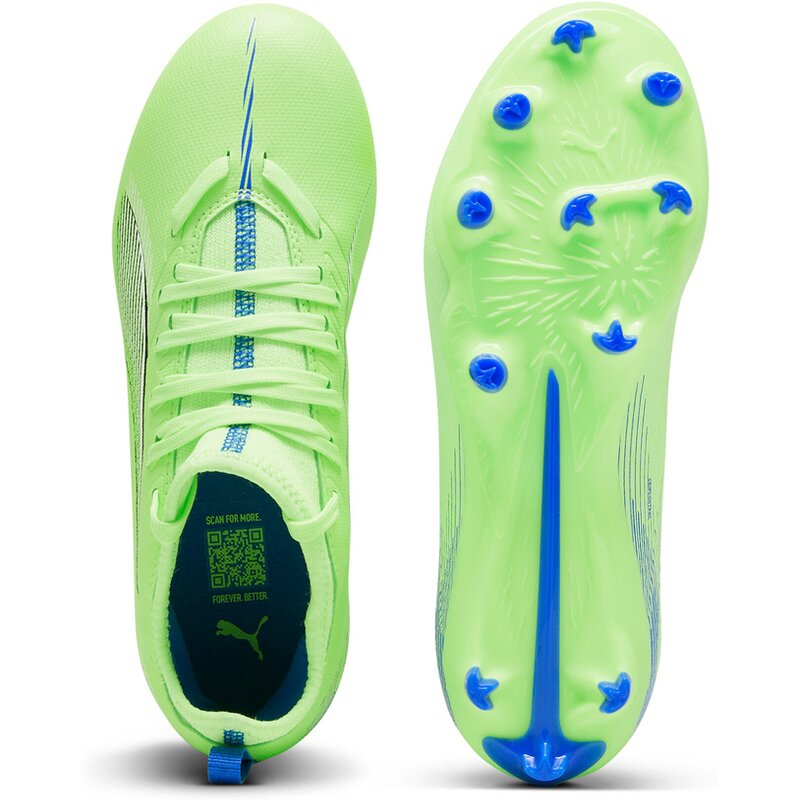 Футбольные бутсы Ultra 5 Match FG/AG JR Puma, белый — фото 2