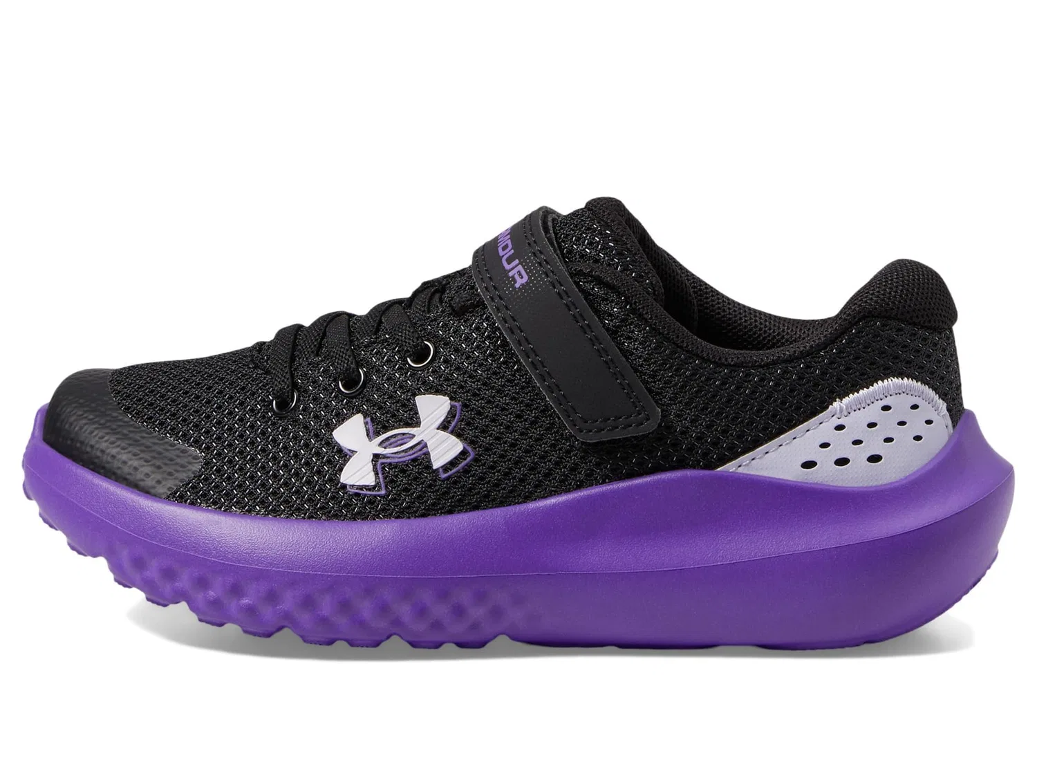 Детские кроссовки для девочек с сетчатым верхом Under Armour, Lilac — фото 4