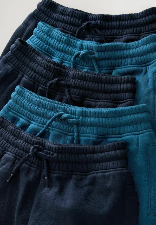 Брюки из хлопка и полиэстера Joggers 5 pack slim fit Next темно-синий — фото 4