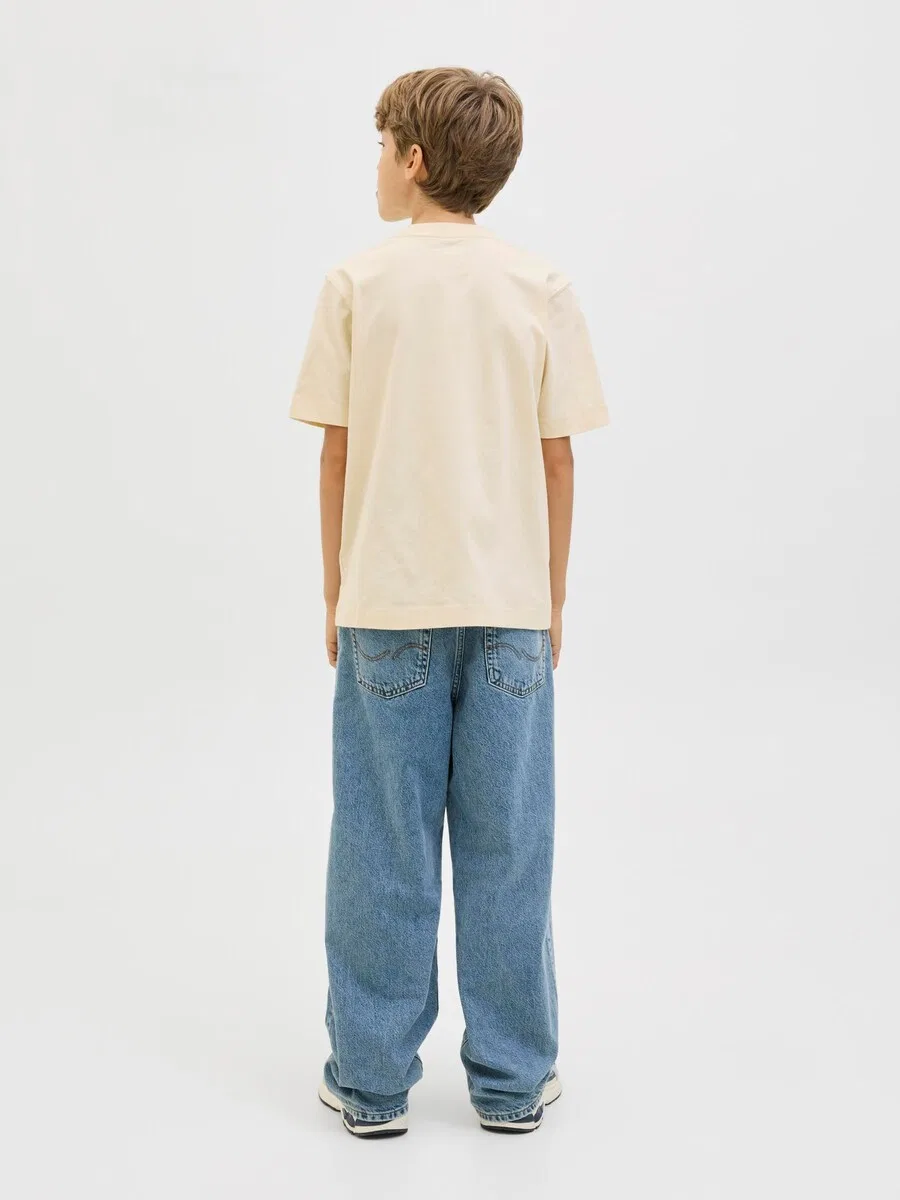 Детская рубашка 'JORNORREBRO' из белой шерсти Jack & Jones Junior — фото 3