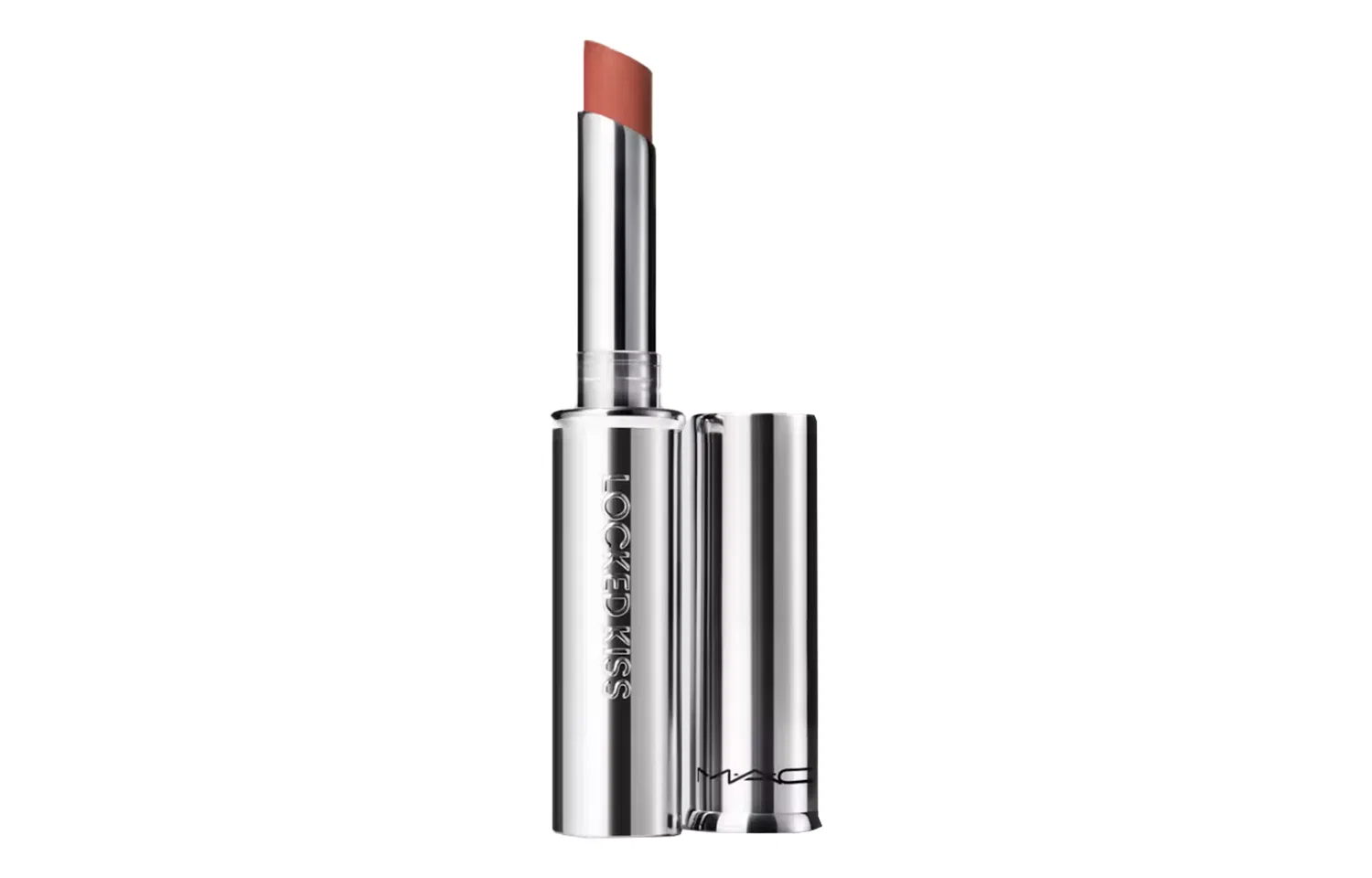 Женская помада с эффектом вельвета Hot Kiss Stick Color Lock Lipstick Velvet MAC, #95 VICIOUS Passion Red — фото 2