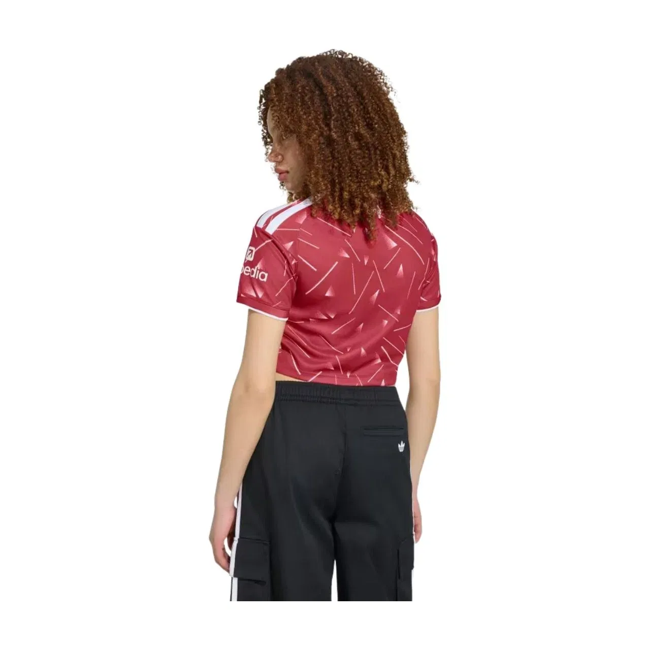 Женская футболка Adidas Liverpool FC 26/27 Home Crop Asia Sizing Active Maroon, красный — фото 2