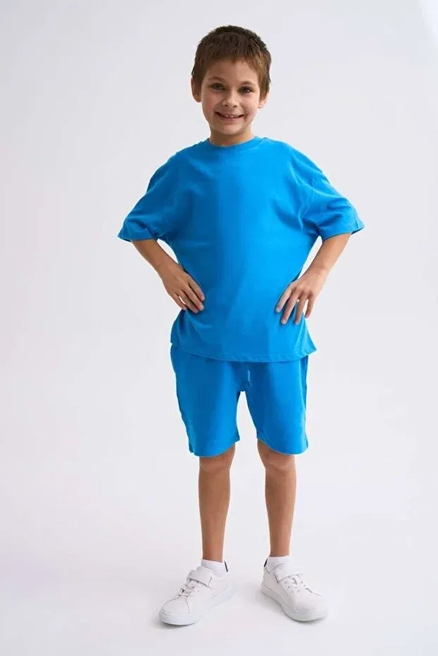 Детские шорты для мальчиков хлопковые Therecolor, Blue — фото 2