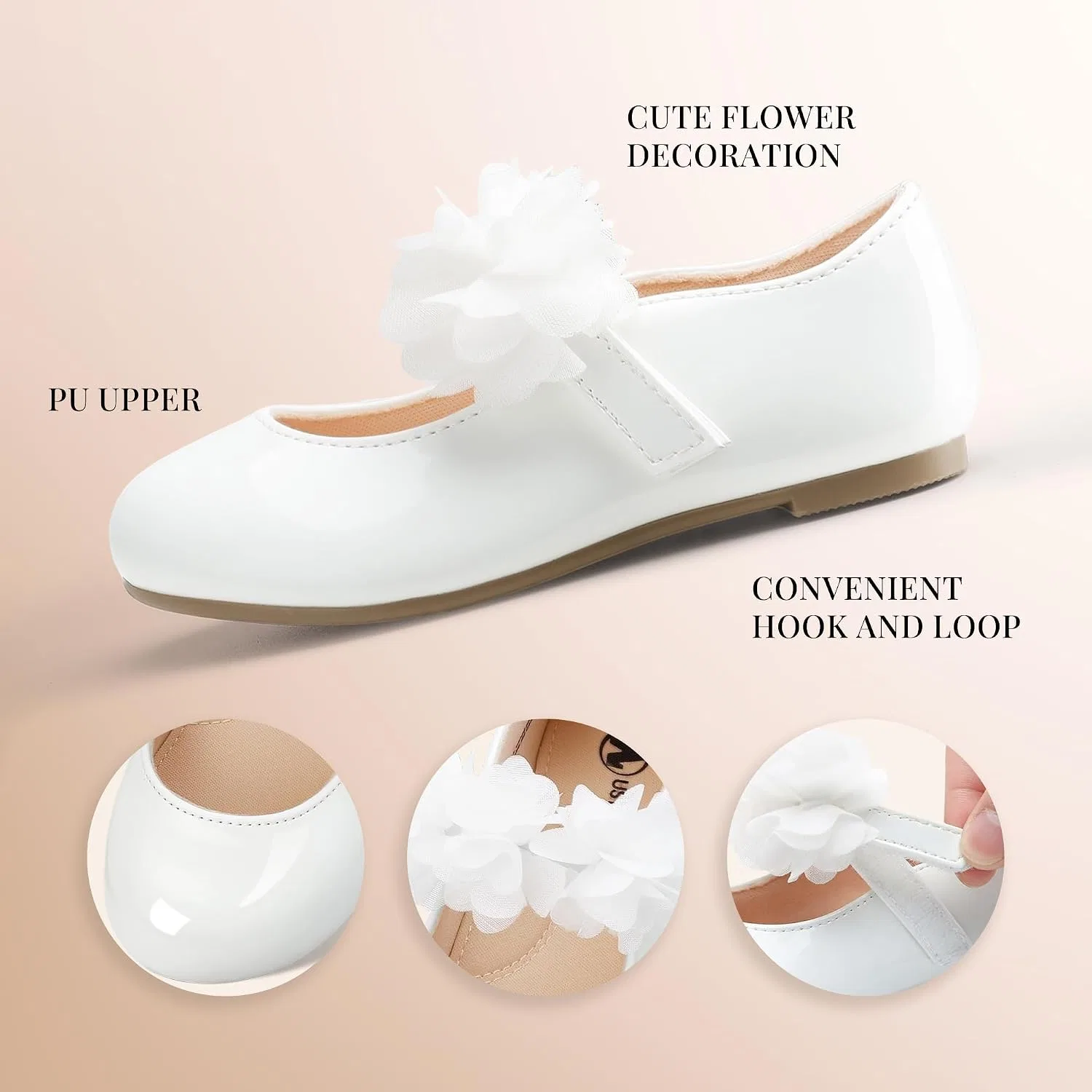 Детские туфли Мэри Джейн для девочек shoeslocker, White — фото 4