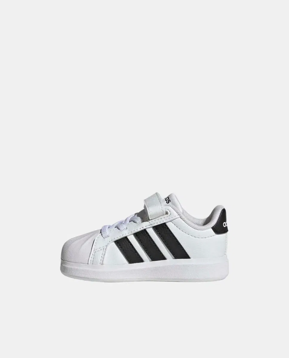 Детские кроссовки для мальчиков с липучками adidas, Blanco — фото 4
