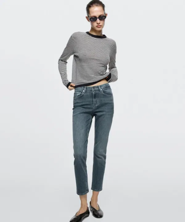 Джинсы облегающие, завышенная талия, Massimo Dutti — фото 2