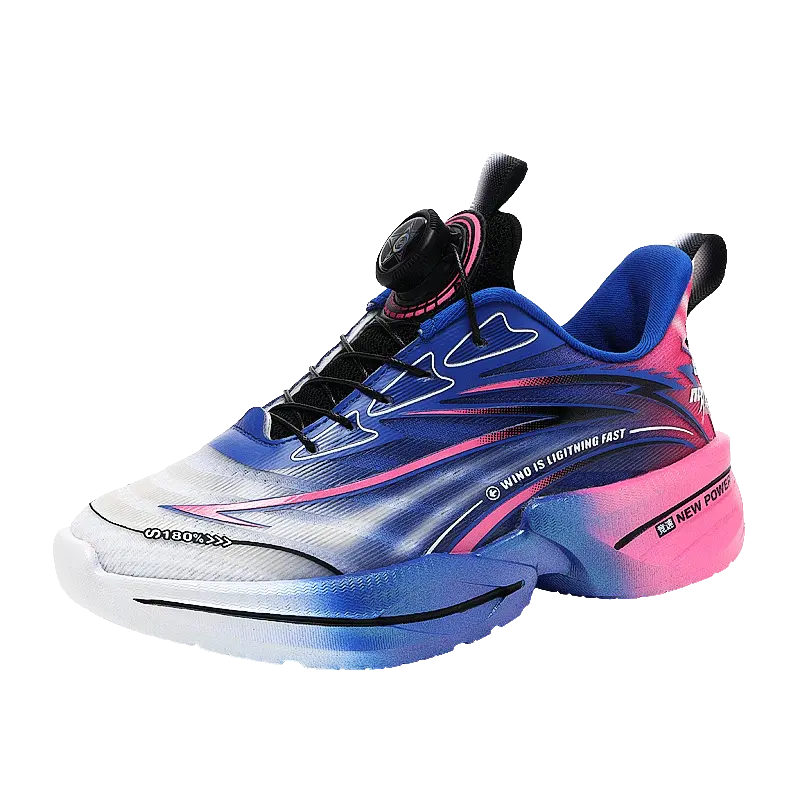 

Износостойкие дышащие легкие амортизирующие низкие детские беговые кроссовки для подростков BKG, синий