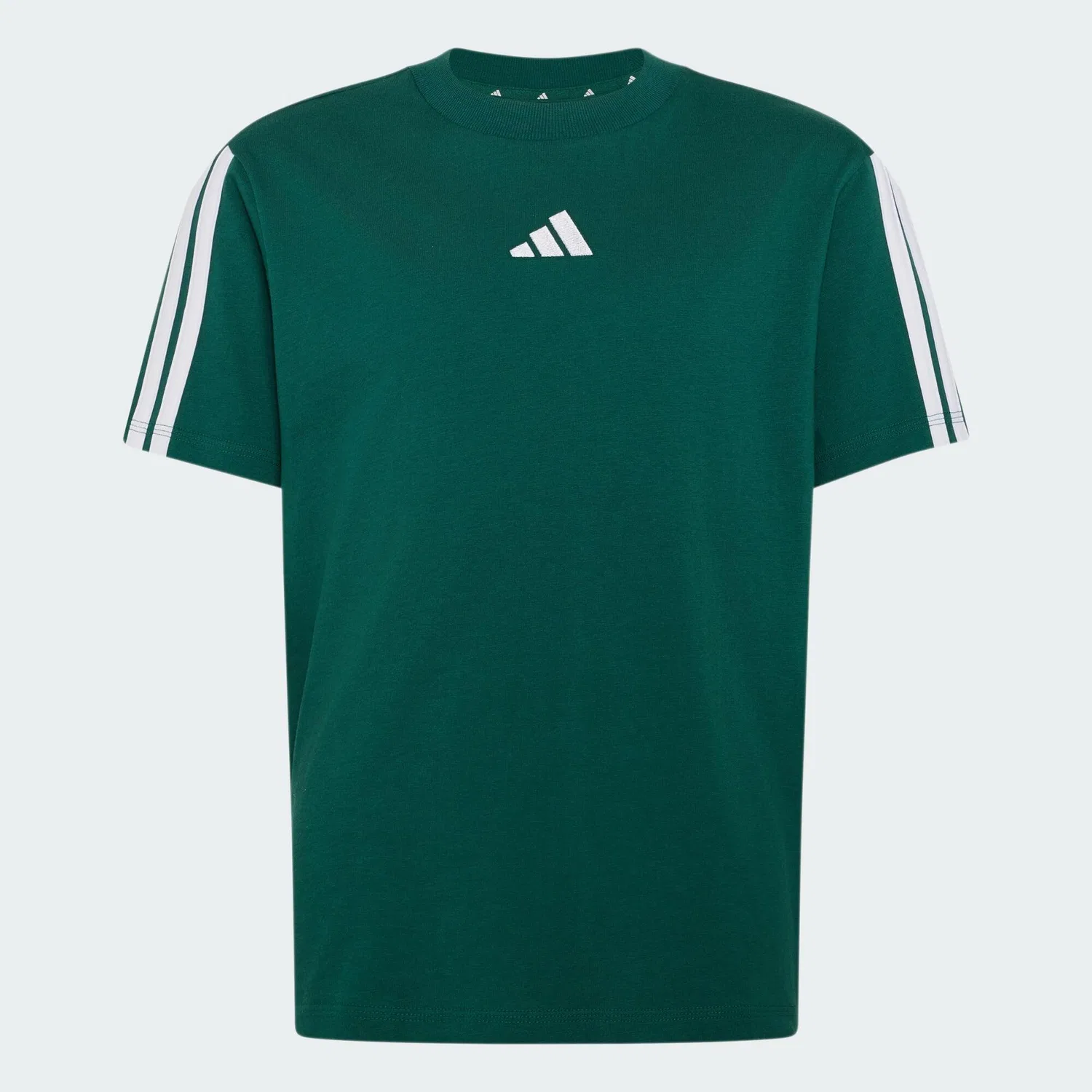 Детская хлопковая футболка Essentials Kids Adidas, Grun Weiss