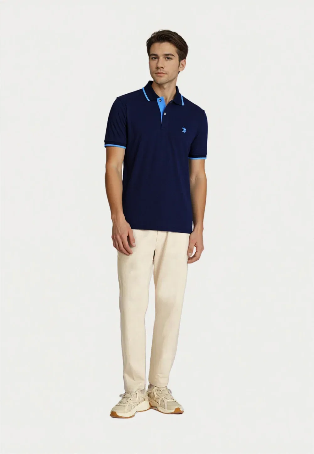 Модная рубашка-поло Kurzarm U.S. Polo Assn., Dunkelblau — фото 2