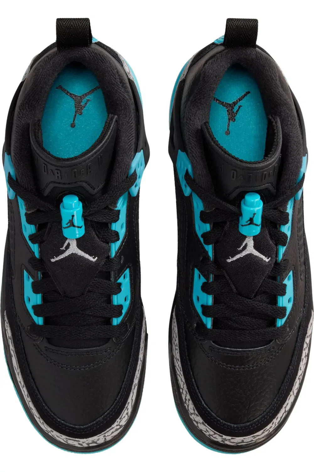 Кроссовки детские низкие Spizike Jordan, Black/Wolf Grey/Blue — фото 3