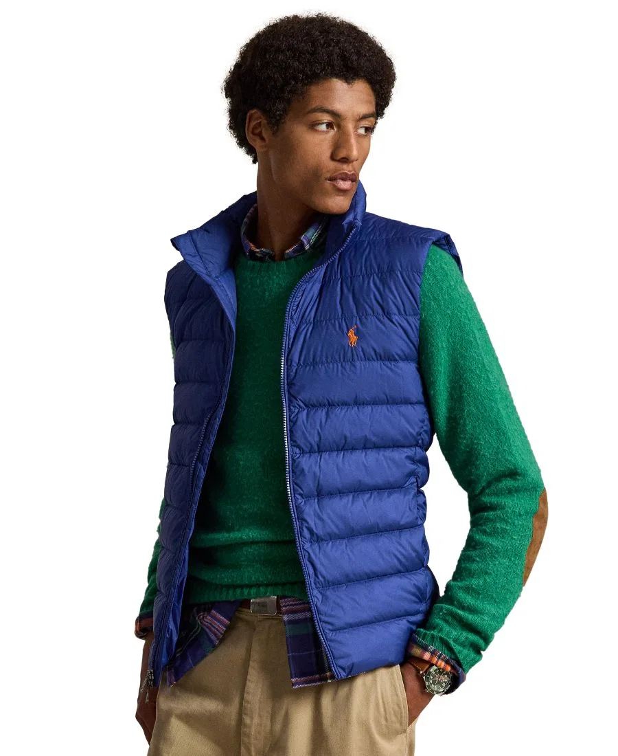 Мужской жилет утепленный с капюшоном The Colden Packable Down Vest Polo Ralph Lauren, Blue Yacht