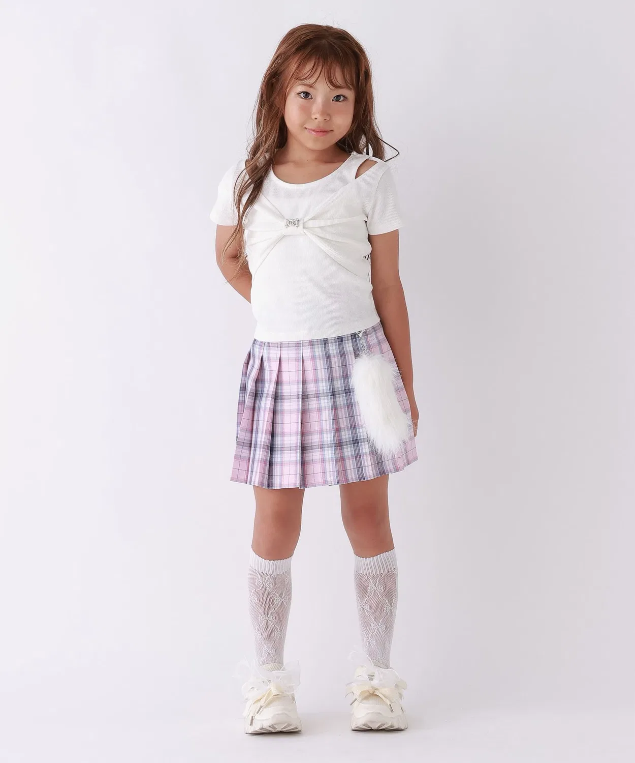 Детская футболка с длинным рукавомRibbon Layered T-Shirt 10C REPIPI — фото 4