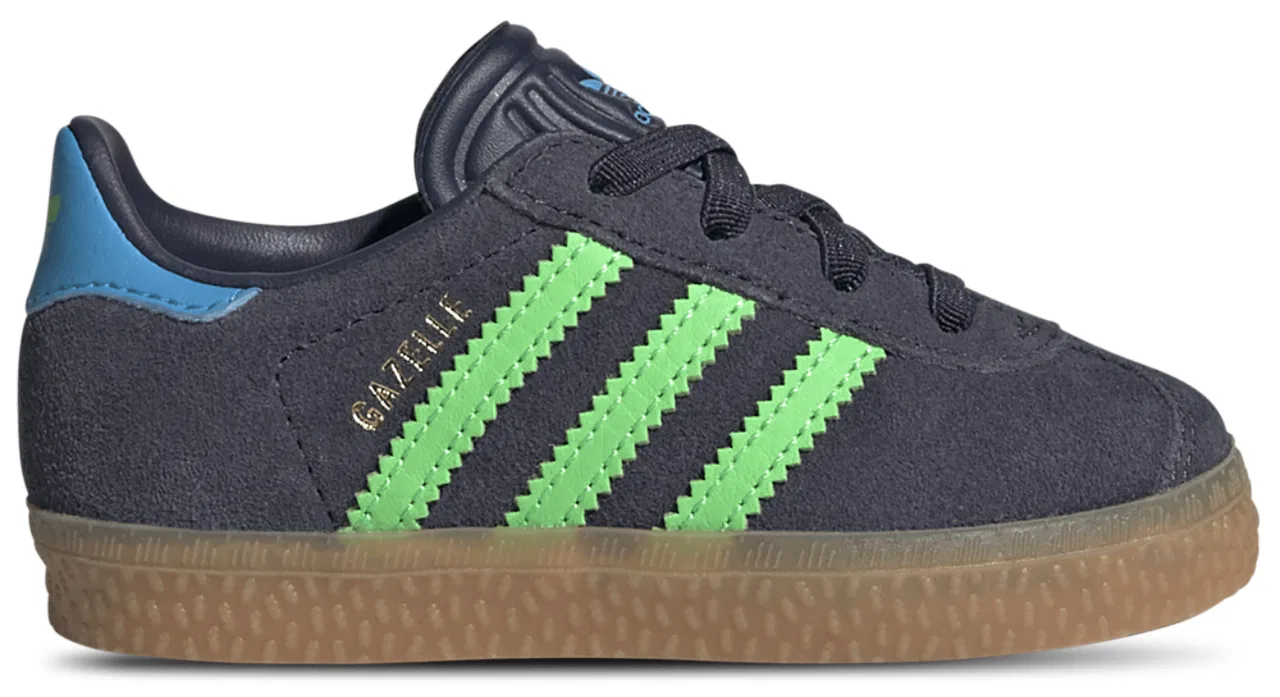Кроссовки для мальчиков Gazelle Adidas, цвет Screaming Green/Shadow Navy/Lucid Aquamarine