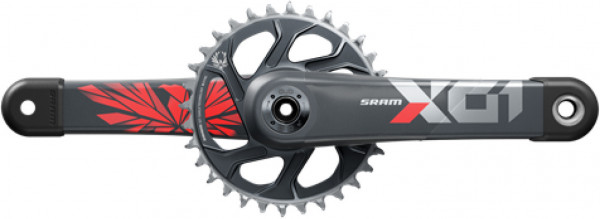 

Шатуны SRAM X01 Eagle Boost DUB, 175 мм красный