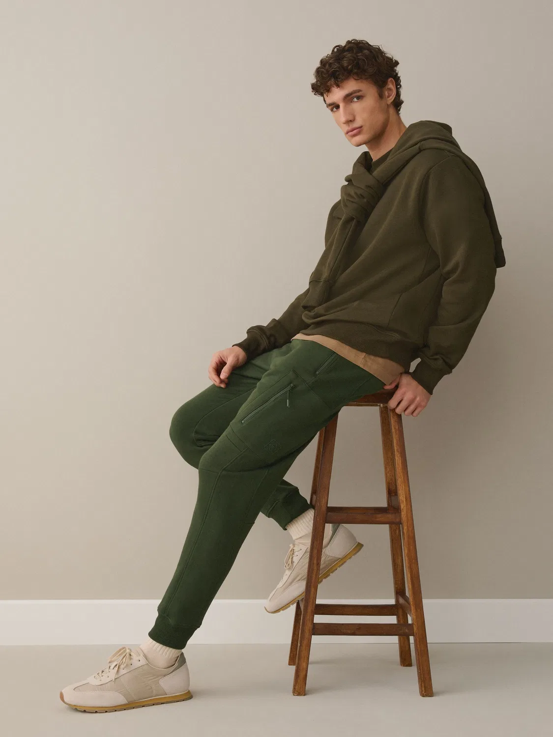 Джоггеры карго утилитарные Slim Fit Next, хаки зеленый — фото 3
