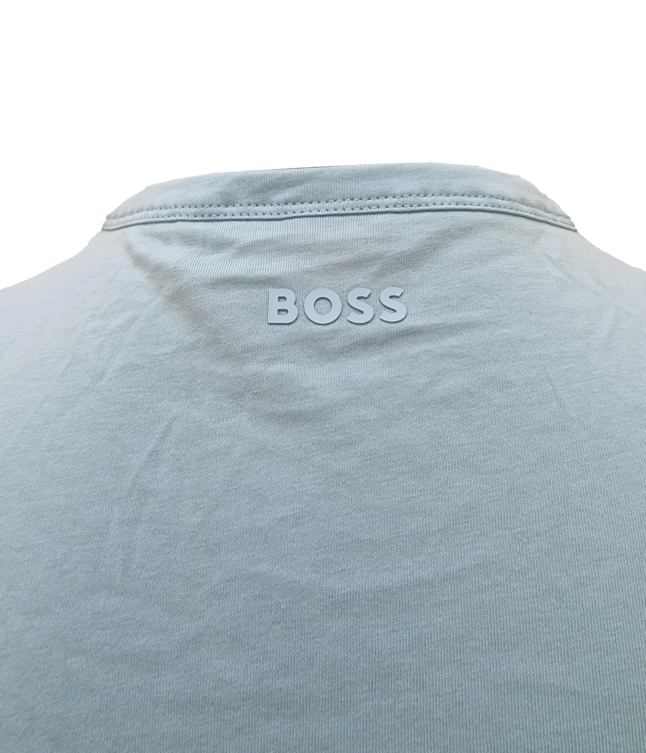 Мужская футболка с коротким рукавом и крупным логотипом Teebo BOSS, Pastel Blue — фото 4